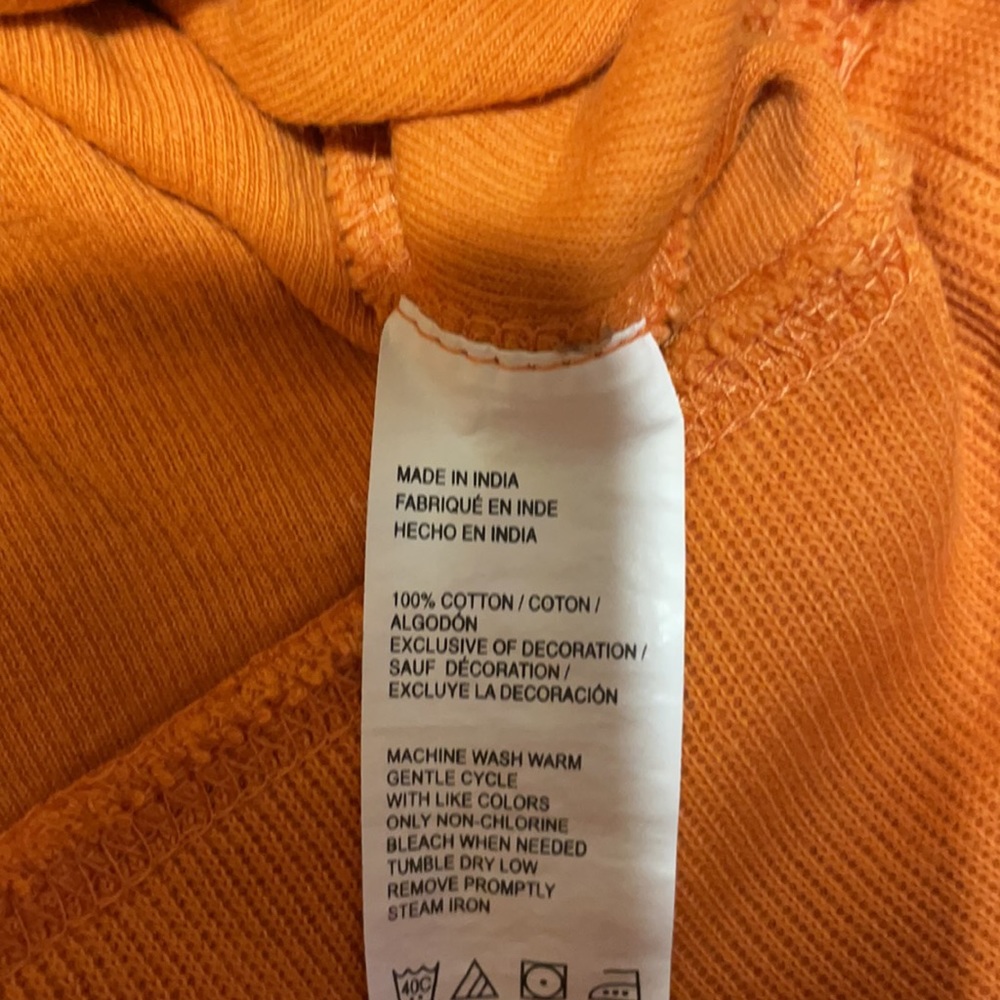 IZOD Men’s Pullover 1/3 Zip Orange Sweatshirt XL - Picture 6 of 8